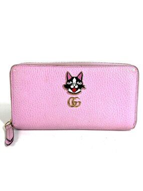 Gucci Wallet Bosco Leather Pink